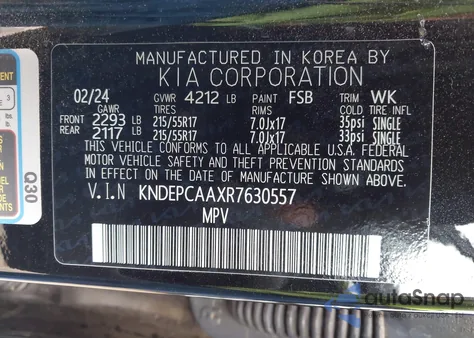 2024 Kia Seltos Lx from USA, damaged, VIN KNDEPCAAXR7630557